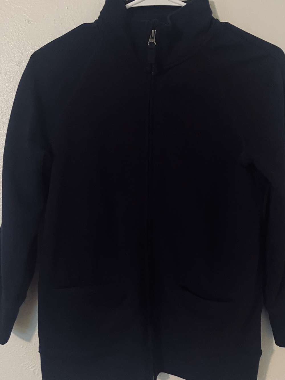 J.Crew Yoga Navy Full Zip Sweatshirt Small Cotton Stretch - Picture 8 of 8